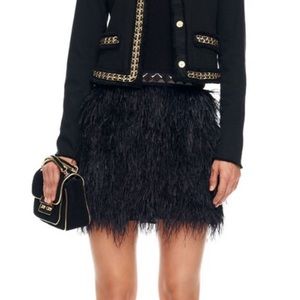 NWT Ostrich Feather Skirt Michael Kors